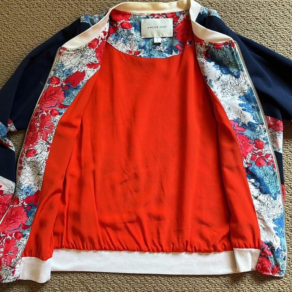 Amour Vert Floral Bomber - Picture 3 of 4